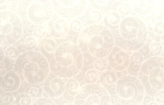 Loops pastel abstract ornament. Light curls rattern. Subtle simple background.