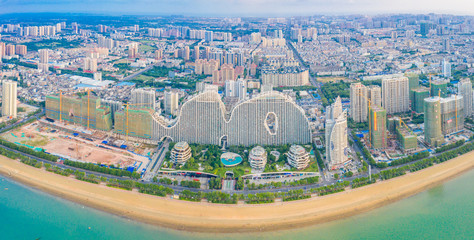 Obraz premium Coastal cityscape of Guangxi, China
