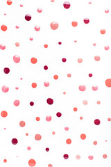 Nail polish drops pattern background in nude pink, peach, red colors. Abstract paint circles background for beauty and fashion, copy space