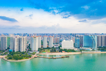 Coastal cityscape of Guangxi, China