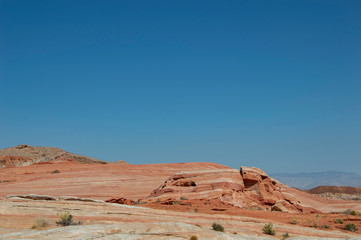 Fototapeta na wymiar arches national park valley of fire desert