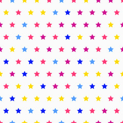 Pastel star pattern, seamless background can use for design, vector.