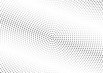 Abstract halftone dotted background. Futuristic grunge pattern, dot and circles.  Vector modern optical pop art texture for posters, sites, business cards, cover, postcards, labels, stickers layout.