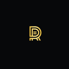 R letter Luxury architecture logo vector free