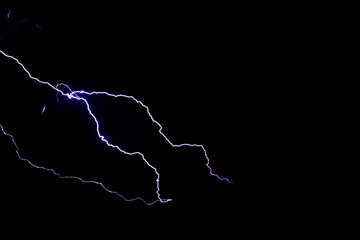 Lightning stretches out across a black sky © Lovin' it on Phuket