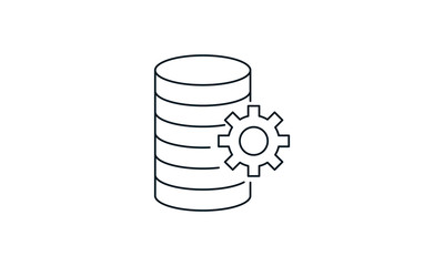 Database management icon for overseeing database systems