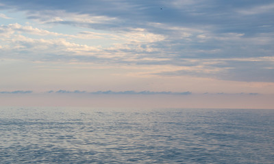 Fototapeta na wymiar Hot summer day on the Black Sea in Sochi