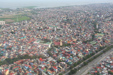 Fototapeta premium aerial view of the city of Philippines