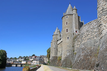 Fototapeta na wymiar Josselin castle, France