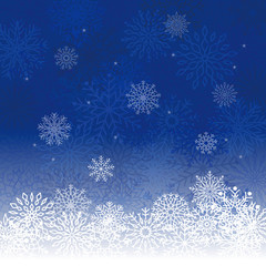 Fototapeta na wymiar おしゃれな雪の結晶のクリスマス背景素材