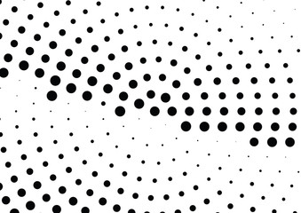 Abstract halftone dotted background. Futuristic grunge pattern, dot and circles.  Vector modern optical pop art texture for posters, sites, business cards, cover, postcards, labels, stickers layout.