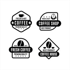 Coffee Shop Collection Logo Vector