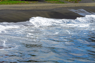 vague, sable et océan