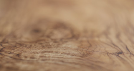 closeup of oil finished olive wood surface