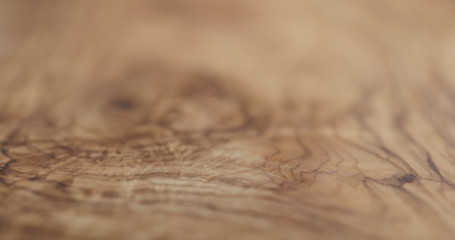 closeup of oil finished olive wood surface