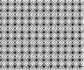 Abstract seamless geometric pattern background, black and white