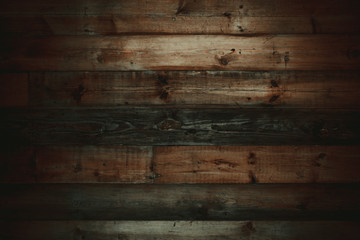 Top down photo of oregon pine wood in a dark room.