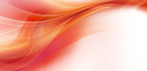 Flowing pink and orange lines