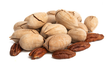 pecans isolated
