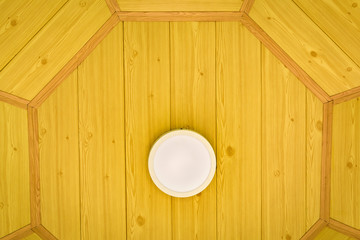 Abstract view of a gazebo ceiling