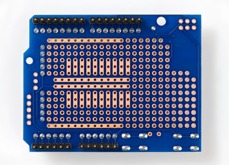 printed circuit board closeup - electronic component for radio equipment and digital microchip,...