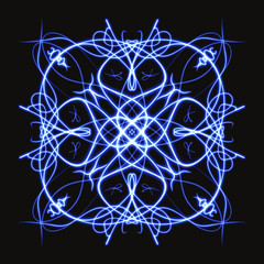 orental mandala isolated illustration design geometry