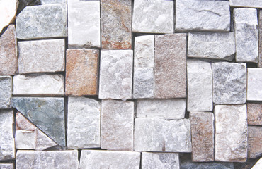 Stone wall texture in square seamless pattern abstract for background