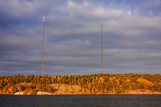 Stockholm, Sweden The Nacka telecommunications mast
