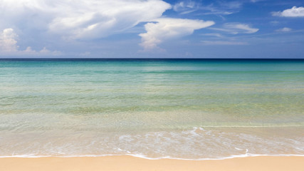The sky and the beautiful sea beaches of Karon Beach, Phuket, Thailand
