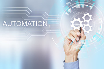 Business and manufacturing process Automation, smart industry, innovation and modern technology...