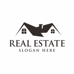 Real estate logo design template vector illustration