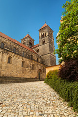 Fototapeta premium View of Quedlinburg castle, Saxony, Germany