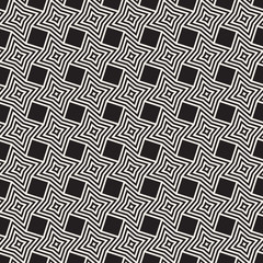 Vector seamless pattern. Repeating abstract background. Black and white geometric design. Modern stylish texture.