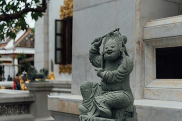 Fototapeta na wymiar Wat Bowonniwet Vihara in Phra Nakhon district