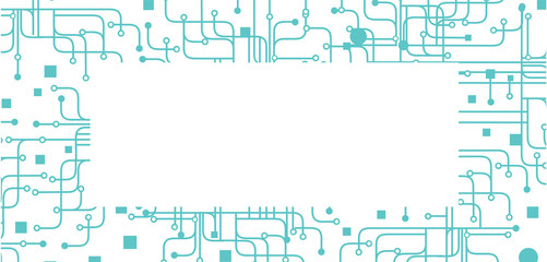 Abstract High tech electronic, microchips, digital electronic signals. Data stream background.