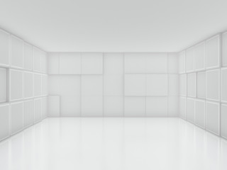 Abstract modern architecture background. 3D