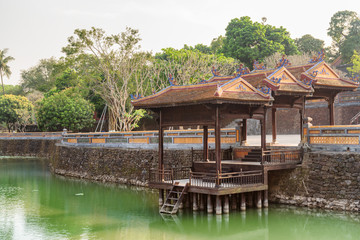 Du Khiem Pavilion at the Tu Duc Royal Tomb. Hue