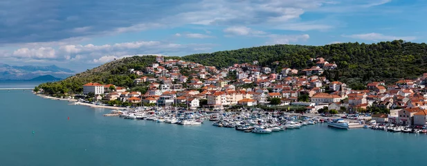 Fotobehang Port area of the old town in Trogir, Croatia  © hyserb