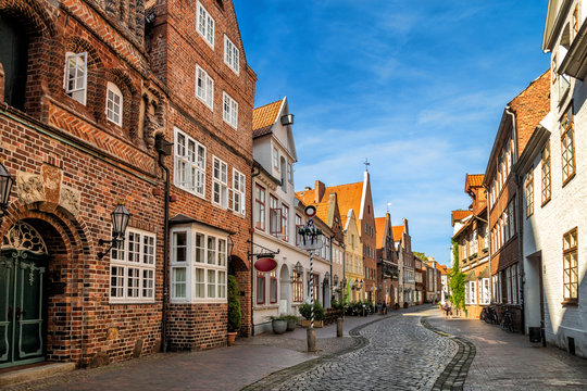 Streets of Luneburg city, Germany