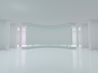 Abstract modern architecture background. 3D