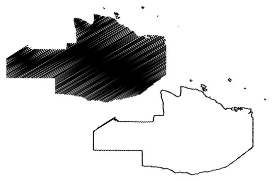 East Sepik Province (Independent State of Papua New Guinea, PNG, Provinces of Papua New Guinea) map vector illustration, scribble sketch East Sepik map....