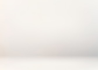 Obraz premium White studio defocused 3d background. Light simple template. Empty smooth wall. Pastel subtle abstract graphic.
