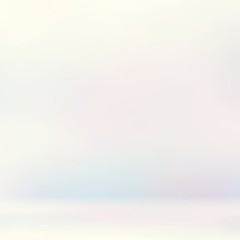 Bright light hologram empty wall 3d background. Pastel studio abstract illustration.