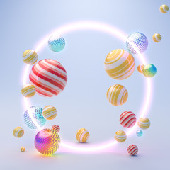 Abstract colorful background. 3d render