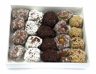 Assorted Round Chocolate Candy Balls in A Box
