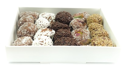 Assorted Round Chocolate Candy Balls in A Box