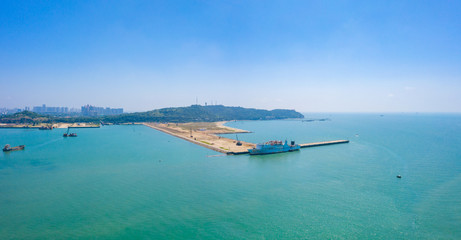 Waterfront view of Guantouling National Forest Park, Guangbei Hai City