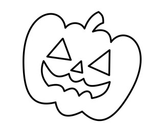ハロウィン3(線画)
