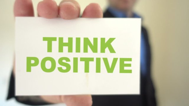 Think positive mentor