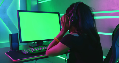 Asian girl cyber sport gamer © ryanking999